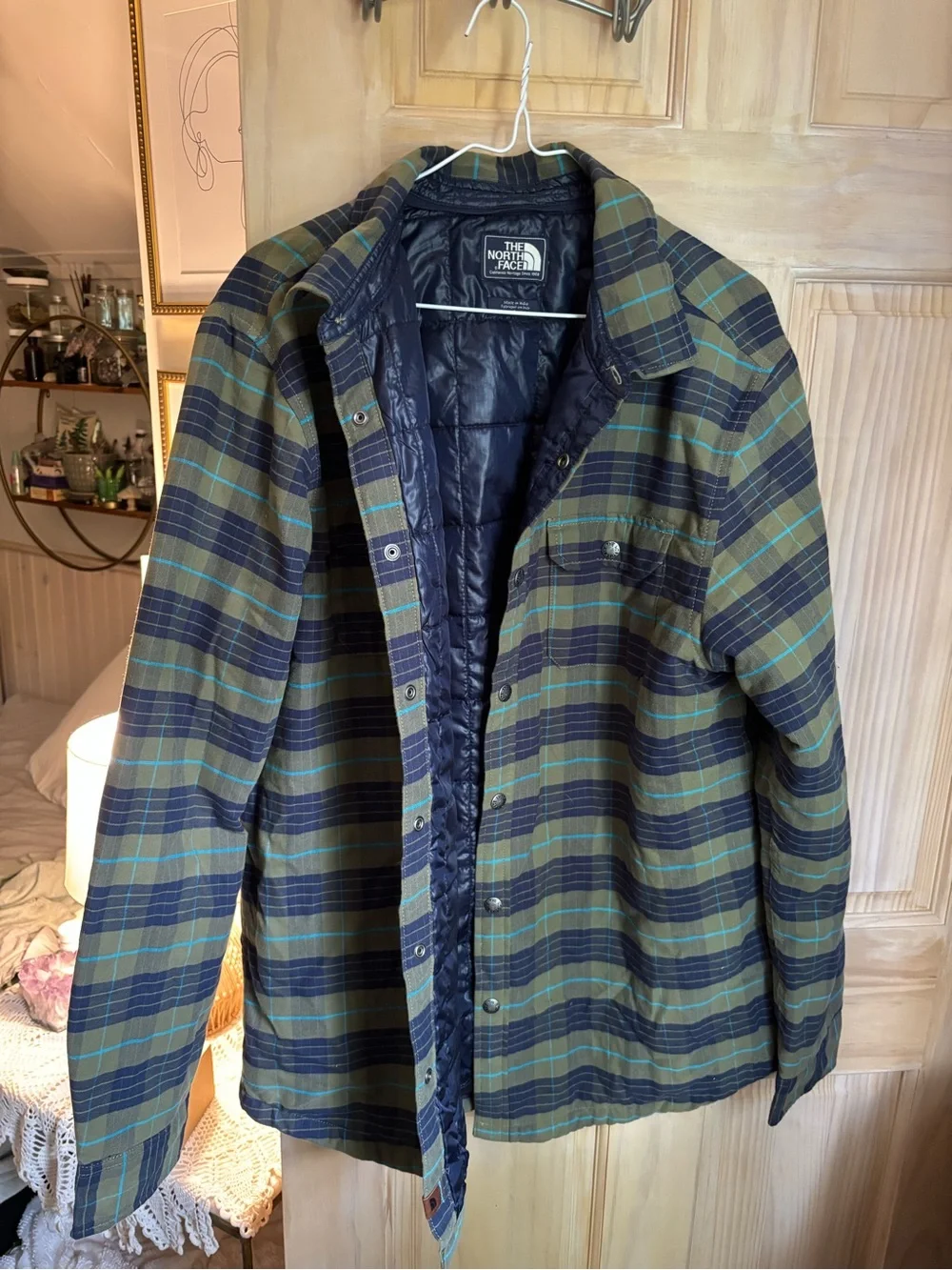 Men’s Afterburner Insulated Flannel Jacket - Green Plaid